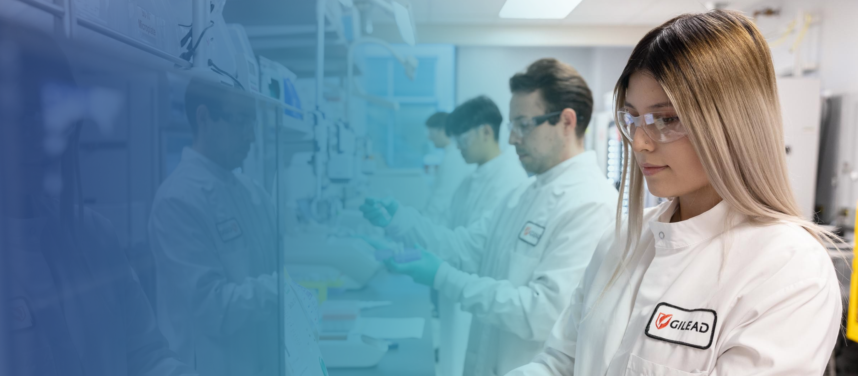 People working at Lab