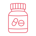 Bottle of pills icon