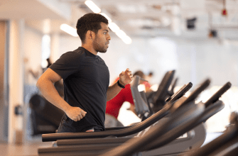 A man running in Treadmill