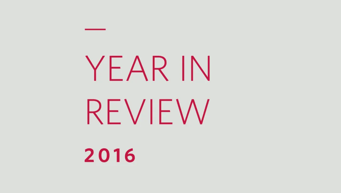 Year in Review 2016