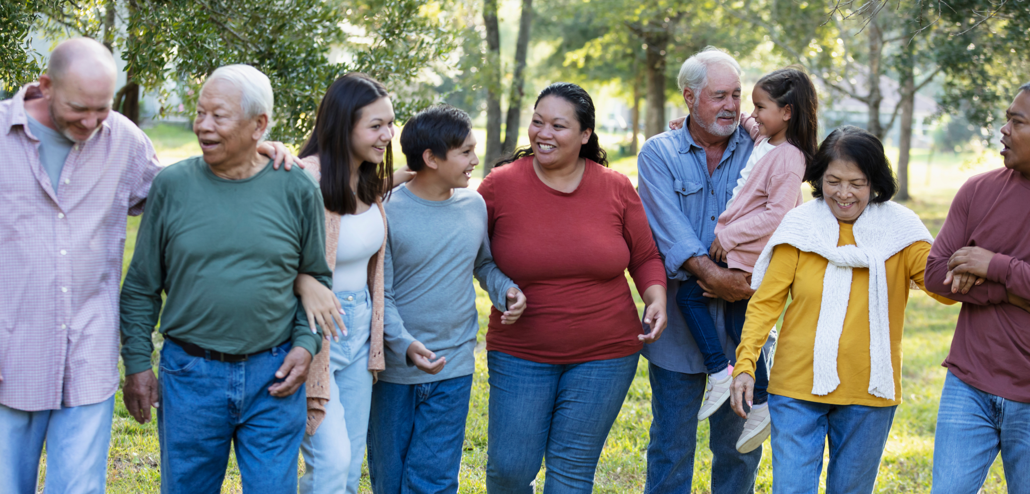 Group of people holding hands